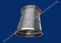 Stainless Steel Rotary Drum Screen Filter , Wedge Wire Basket