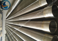 Wedge V Shaped Ss 205 Johnson Wire Screen Wrapped Slotted Pipe For Filtration