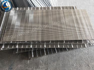 High Precision 304 Stainless Sieve Screen , Wedge Wire Sheets 1.25mm Slot Size