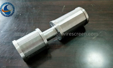 SS Johnson Wedge Wire Screen Nozzle Customize For Client 0.05-1mm Slot Size