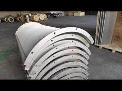 Rod based continuous slot wedge wire arc screen for seawater