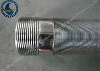 API / NPT Couplings Wedge Wire Mesh Self Supporting High Dimensional Accuracy