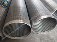 251mm Stainless Steel Wedge Johnson Wire Screen Tube , Water Well Slot Pipe