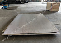 Custom Wedge Wire Screen Panels / Stainless Steel Mesh Plate Non - Clogging