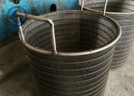 304 Grade Wire Cylinder Basket , Water Treatment Rotating Drum Screen