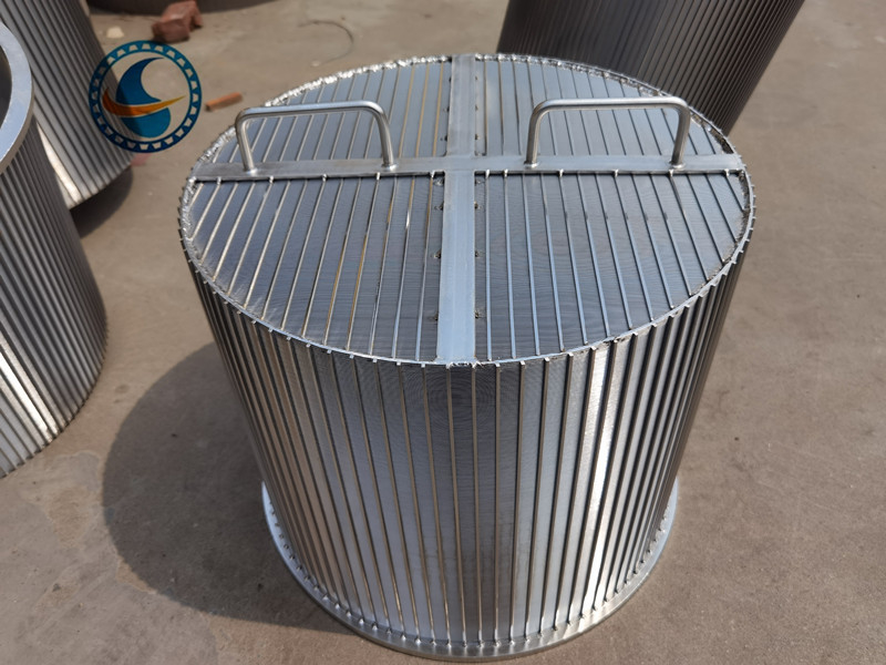 Ss304 450mm Dia Wedge Wire Mesh Filter Screens For Wastewater Treatment