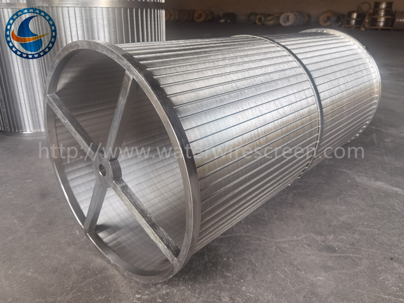 490mm Stainless Steel 316l Wedge Wire Filter Screen Basket For Scraper Filters