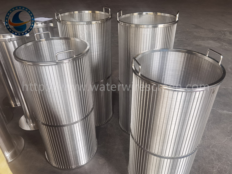 490mm Stainless Steel 316l Wedge Wire Filter Screen Basket For Scraper Filters