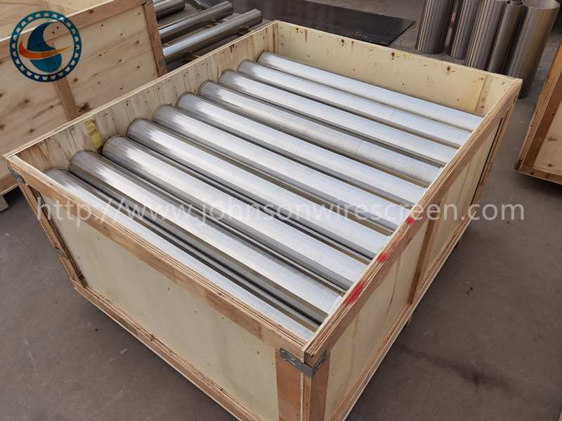 Stainless Steel 304 Welded Wedge Wire Screen Od 118mm Slot Tubes
