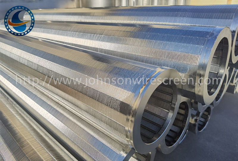 SS304 Slot 25μm Johnson Wedge Wire Screen Filter Up To 80% Open Area