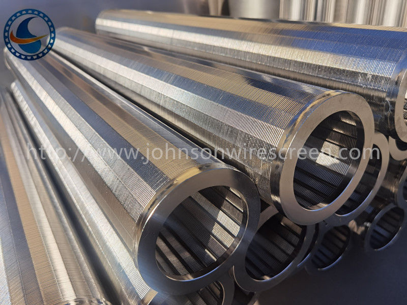 SS304 Slot 25μm Johnson Wedge Wire Screen Filter Up To 80% Open Area