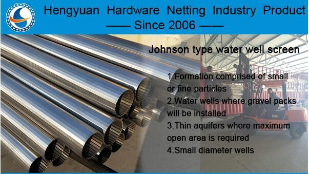 High Quality SS304 Slotted Wedge Wire Screen Filter