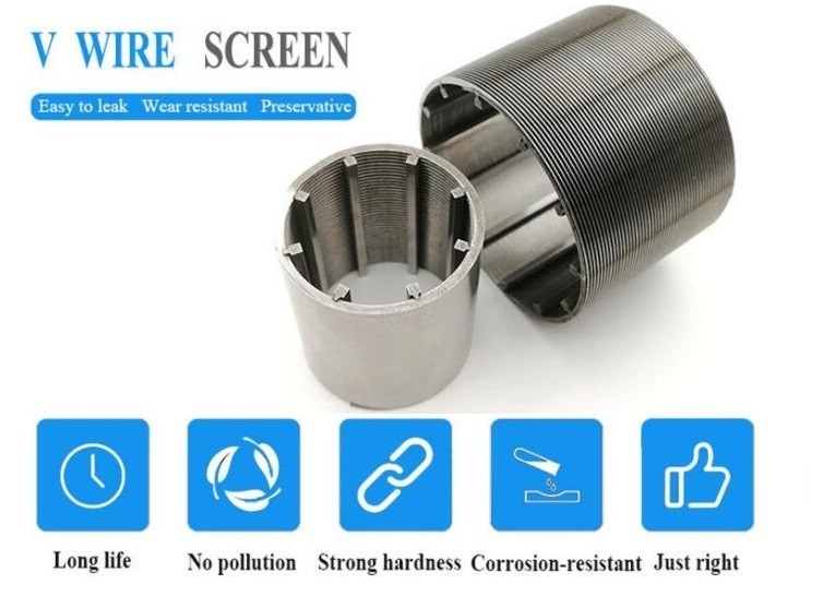 High Quality SS304 Slotted Wedge Wire Screen Filter