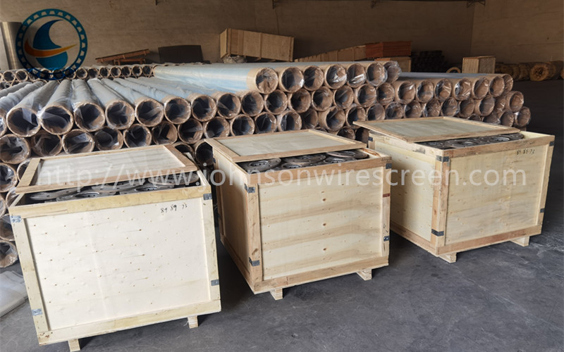 Non Clogging SS304 Wedge Wire Screen Filter For Rotating Fine Grid Filters