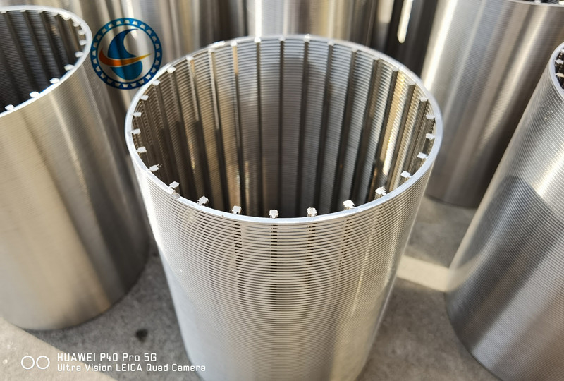 Diameter 114mm SS304 Wedge Wire Mesh Filter 200μM Slot For Filtration