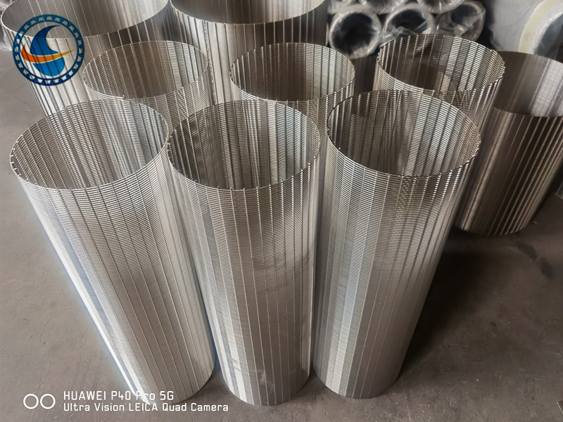 Continuous Slot Wedge Wire Screen Stainless Steel High Open Area