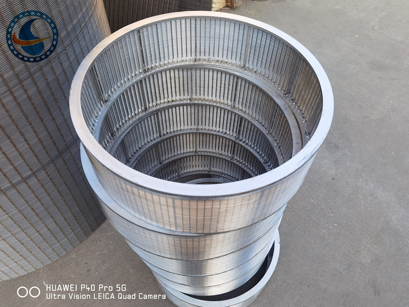 Continuous Slot Wedge Wire Screen Stainless Steel High Open Area