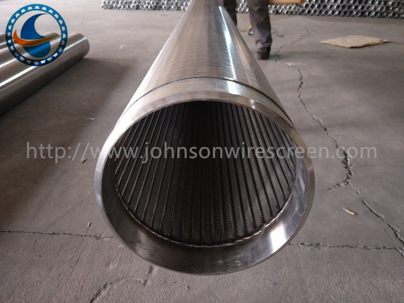 Oil Gas Stainless Steel Water Well Screen Pipe , Johnson Wedge Wire Screens