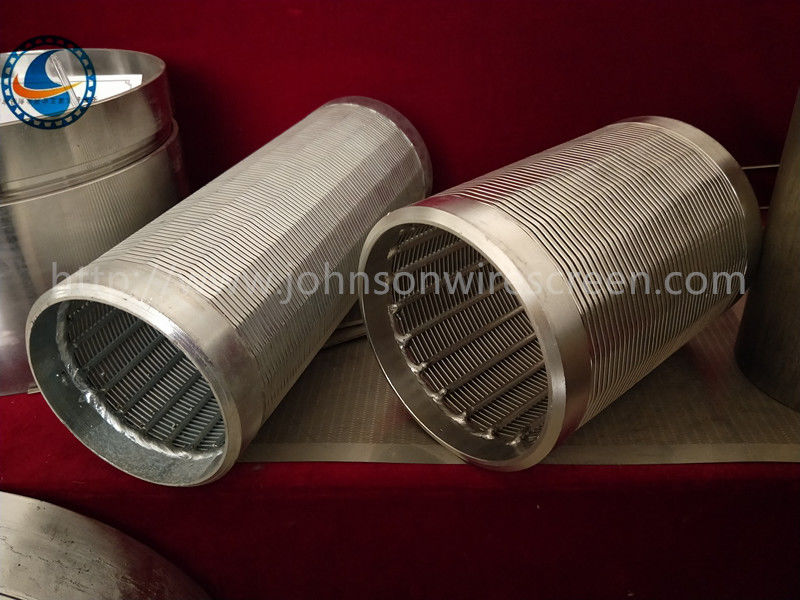Customized 20 Slot Johnson Vee Wire Screen Strong Corrosion Resistance