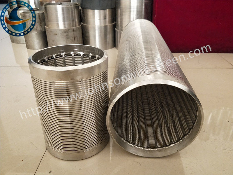 High Effective Johnson Wedge Wire Screens Non Magnetic Stainless Steel Material