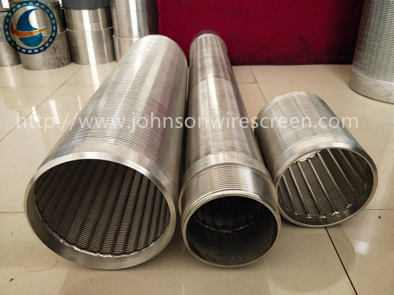 High Effective Johnson Wedge Wire Screens Non Magnetic Stainless Steel Material