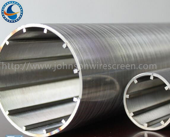 High Precision Wedge Wire Screen Filter , Well Screen Pipe Easy Installation
