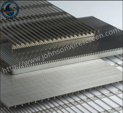 Food Filtration Welded Wedge Wire Screen Durable 304L / 304L / 316L Grade