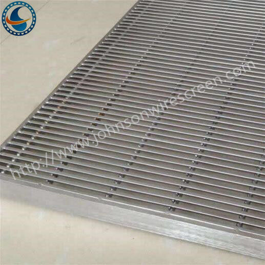 Food Filtration Welded Wedge Wire Screen Durable 304L / 304L / 316L Grade