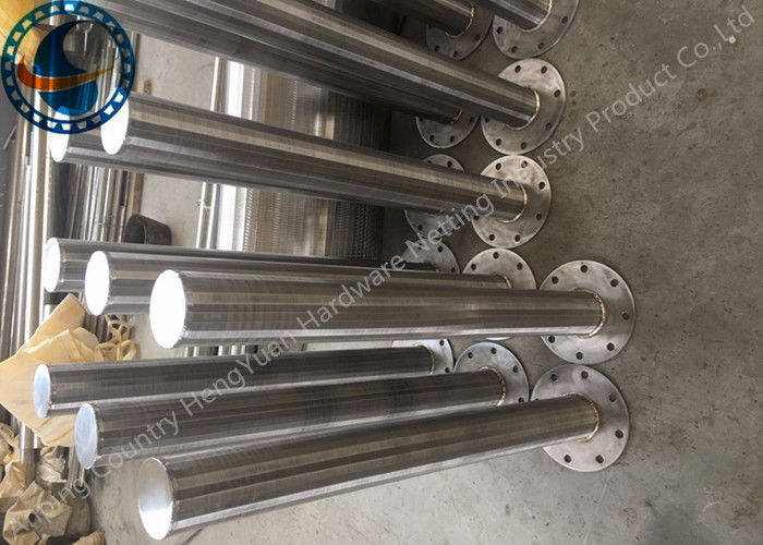 Vee-Shaped Cylinder Wire Wrapped Screen , Wedge Wire Screen Sulphuric Acid Filter