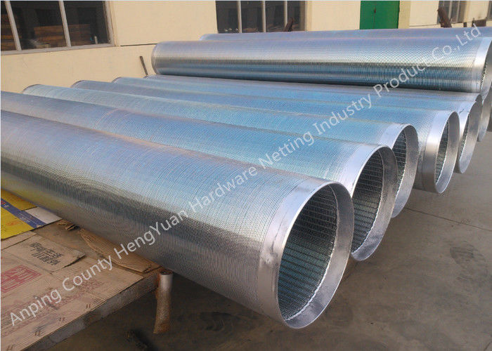 Stainless Steel Filter Wedge Johnson Wire Screen , Deep Well Water Pipes