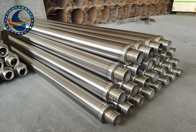 SS304 Vee shaped Profile Wire Wedge Wire Screen Filter Pipe