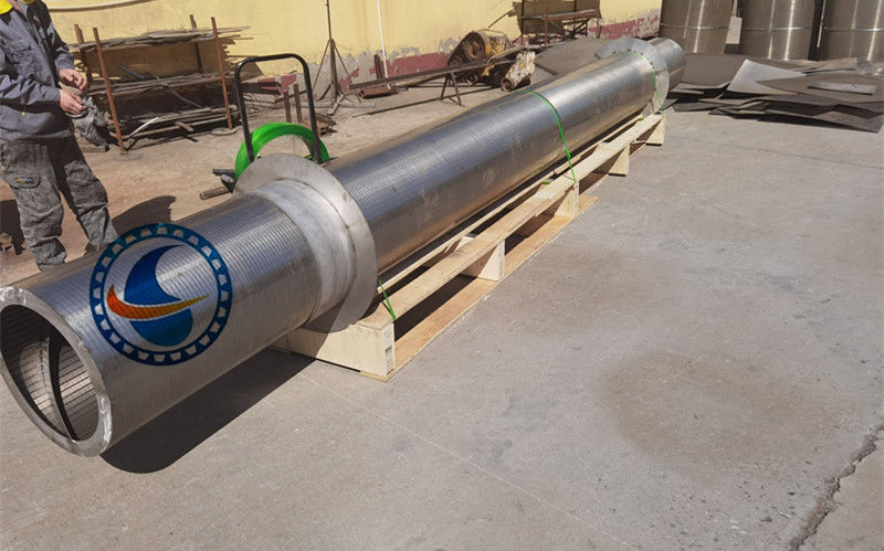 OD 600mm Wedge Wire Rotary Screen Drum Of Stainless Steel For Waste Water