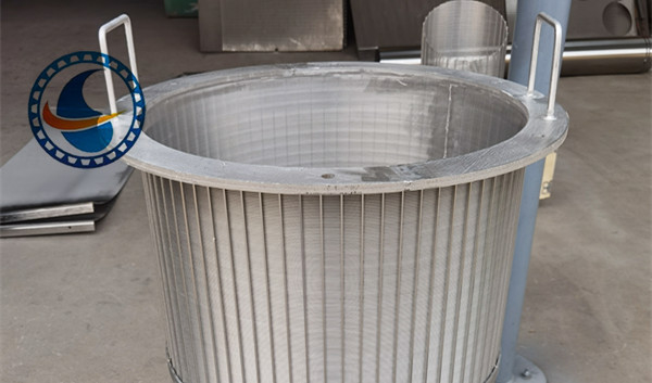 SS304 Wedge Wire Rotary Screen Drum Filter 750x1100mm