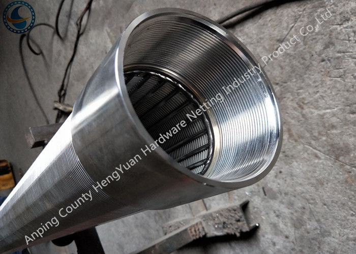 Threaded Coupling Ends Wedge Wire Screen Pipe For Water Well Drilling