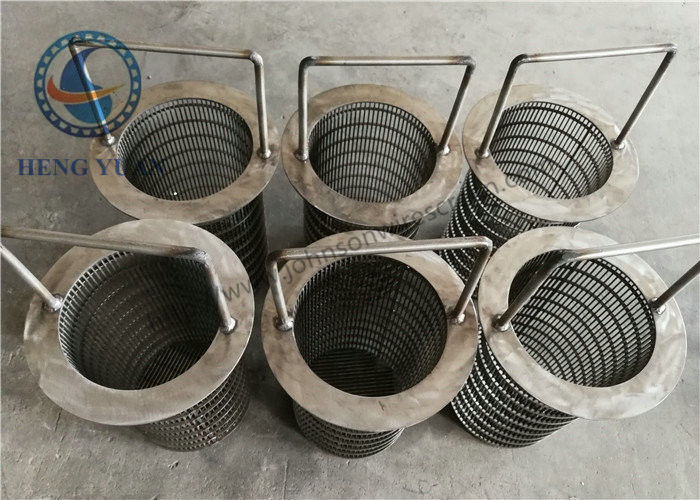 ISO9000 Rotary Screen Drum Wedge Wire Slot Screen FIter For Dewatering Systems