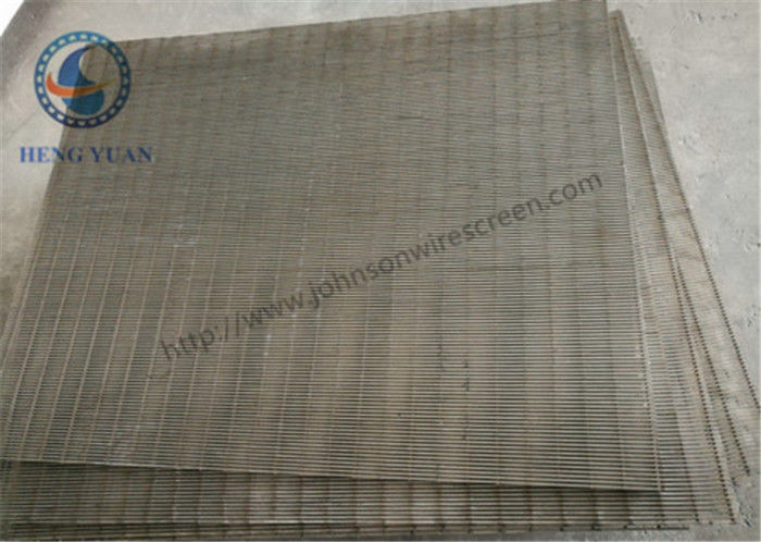 Low Carbon Steel Woun Wedge Wire Screen Panels For Coal Washer 1219 Mm Length