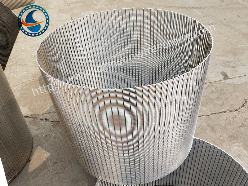 Wastewater Treatment Wedge Wire Mesh Screen Anti - Corrosion 1.0 Mm Slot Opening