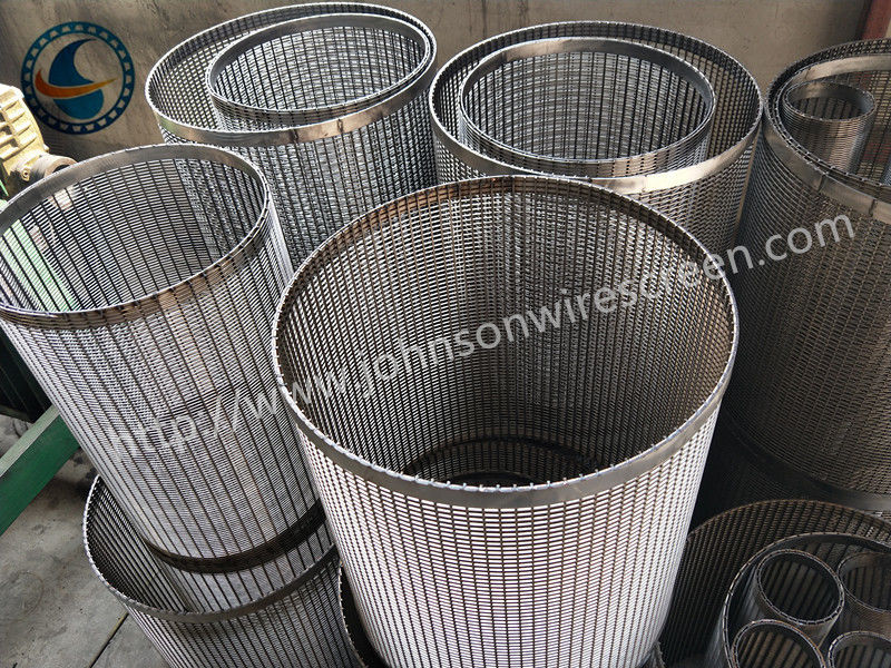 High Capacity Filter Wedge Wire Mesh With Flange And Weld Rings