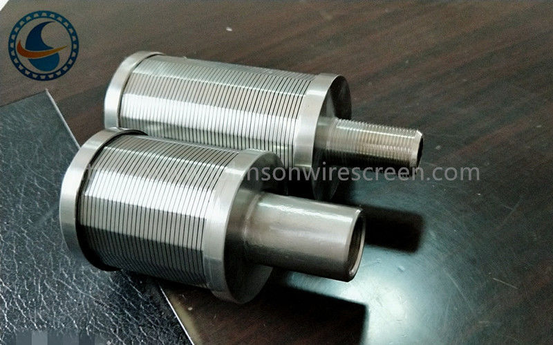 SS Johnson Wedge Wire Screen Nozzle Customize For Client 0.05-1mm Slot Size