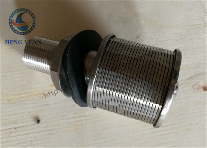 316L Stainless Steel Wedge WIre Slot Water Screen Nozzle 57mm Diameter