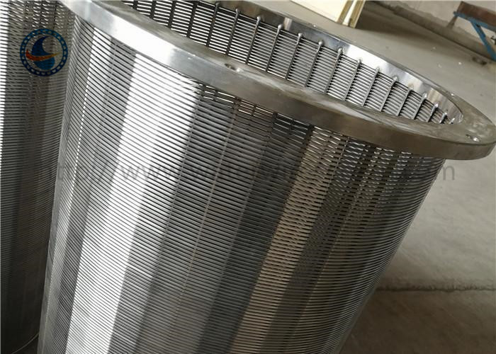 Cylinder Filter Johnson Wedge Wire Screens Foti Slot 0.5 Mm Stainless Steel