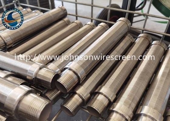 Stainless Steel 28 Micron Wedge Wire Pipe For Large Sludge Press
