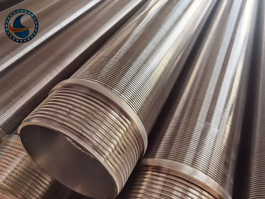 Ss316l Od140mm Johnson Wedge Wire Screens With Threaded Ends