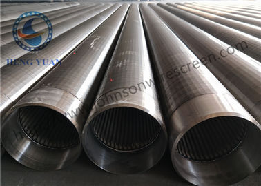 Wedge V Shaped Ss 205 Johnson Wire Screen Wrapped Slotted Pipe For Filtration