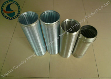 Long Lifetime Oil Well Screen , Wire Wrapped Pipe For Waste Water Treatment