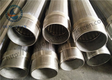 Round Johnson Vee Wire Screen Thread Couplings High Production Efficiency