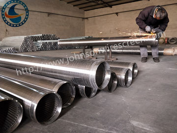 Energy Saving Vee Wire Wrapped Screen Cylindrical Screen For Sand Control