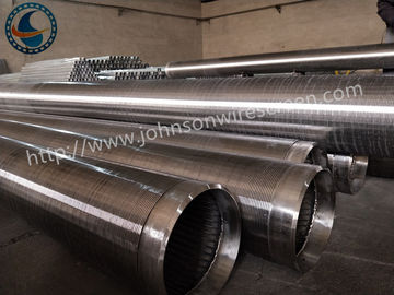 Oil Gas Stainless Steel Water Well Screen Pipe , Johnson Wedge Wire Screens