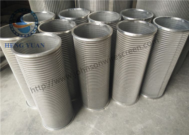 304 Grade Wire Cylinder Basket , Water Treatment Rotating Drum Screen