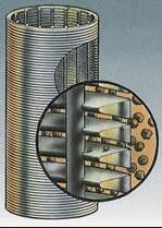Stainless Steel 304 Johnson Wedge Wire Screens For Groundwater 0.25mm Slot Size